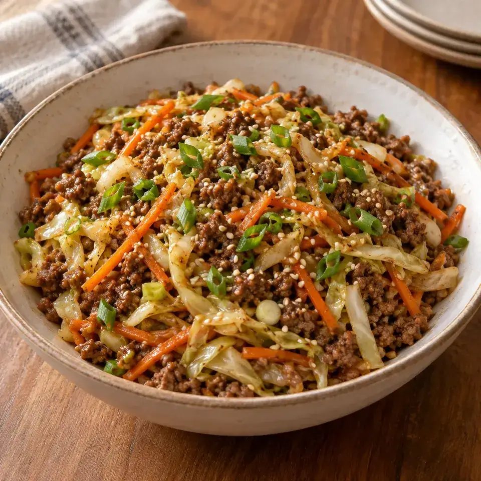 Beef and Cabbage Stir Fry — serving inspiration