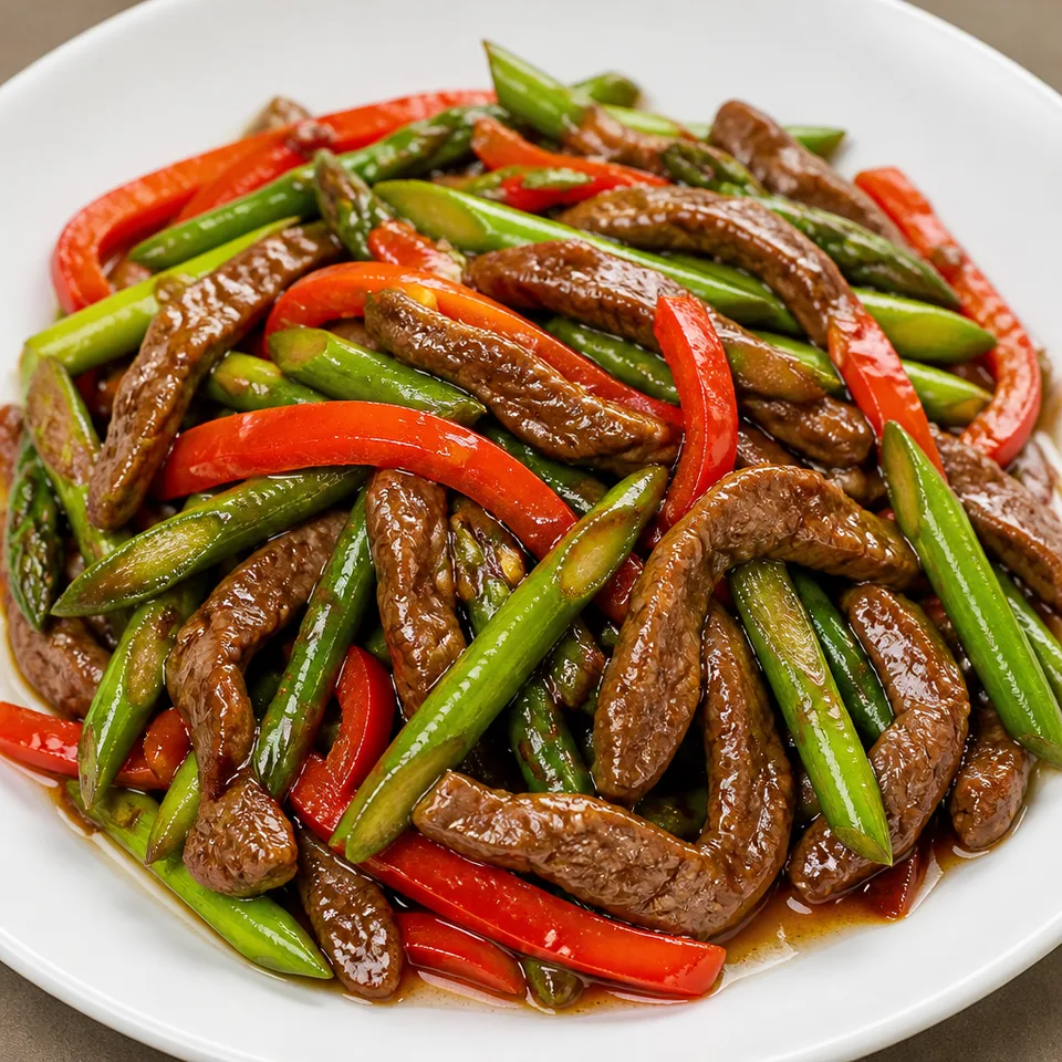 Beef Asparagus — serving inspiration