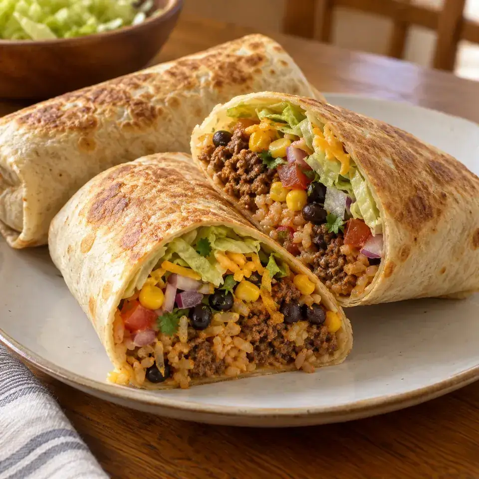Beef Burritos — serving inspiration