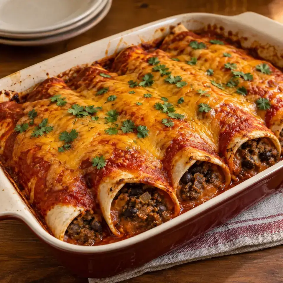 Beef Enchiladas — serving inspiration