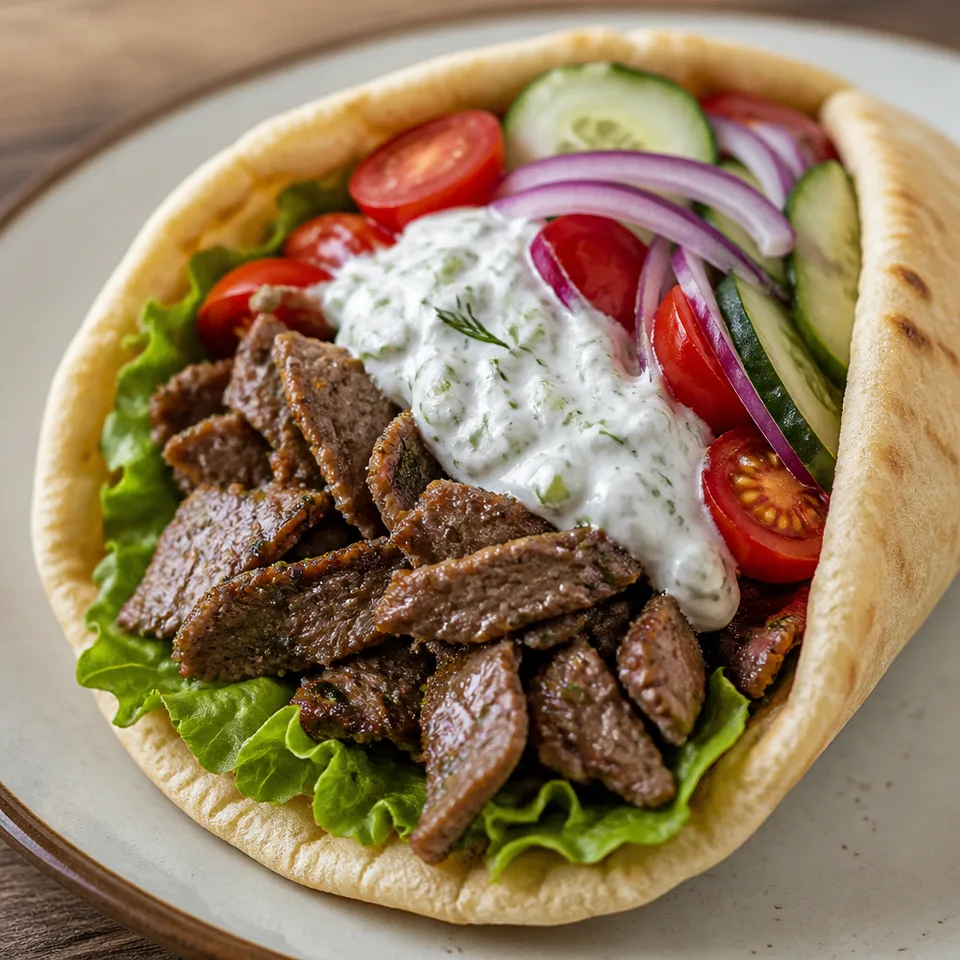 Beef Gyros (Slow Cooker or Instant Pot) — serving inspiration