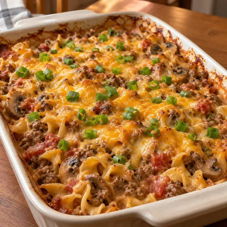Beef & Mushroom Country Casserole — serving inspiration