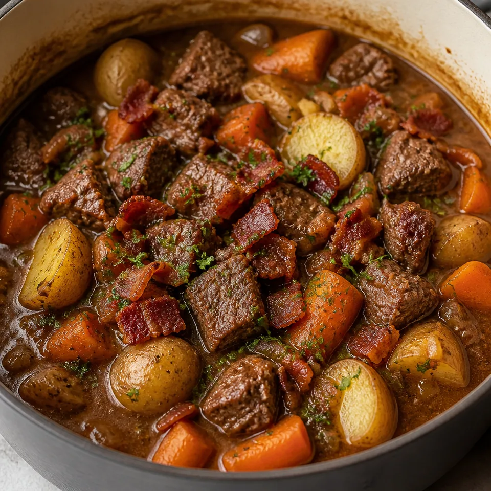 Beef Stew with Bacon — serving inspiration