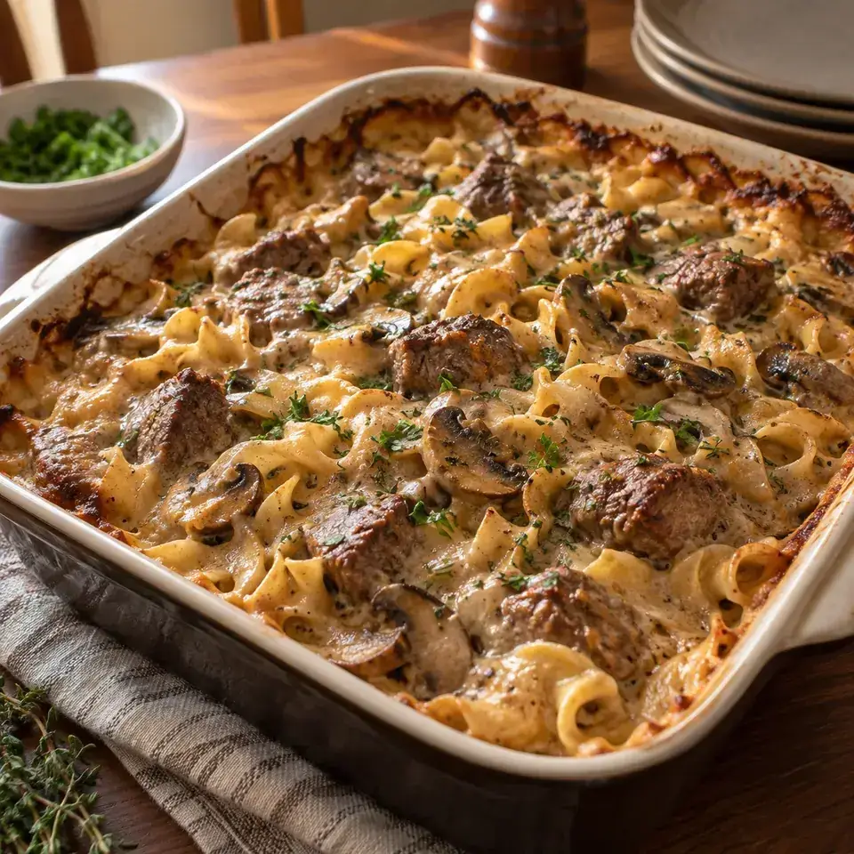 Beef Stroganoff Casserole — serving inspiration