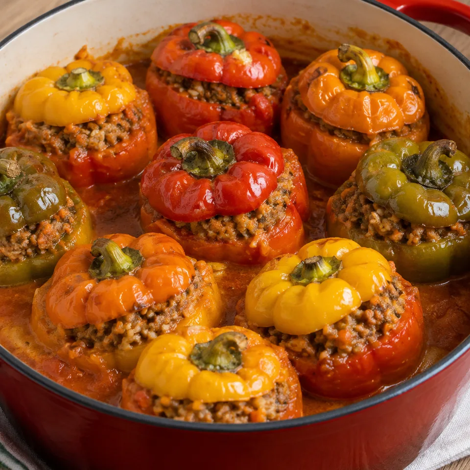 Beef Stuffed Bell Peppers — serving inspiration