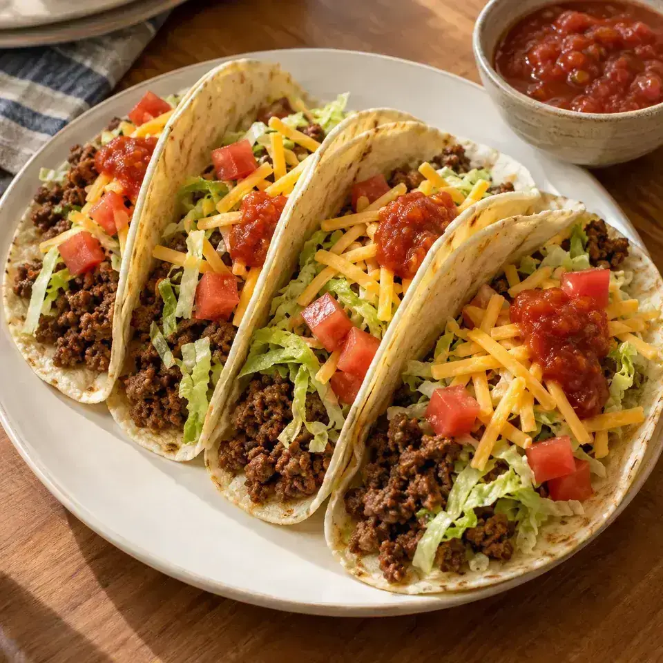 Beef tacos — serving inspiration