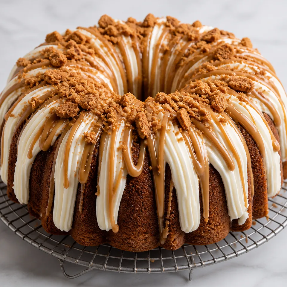 Biscoff Cookie Butter Bundt Cake — serving inspiration
