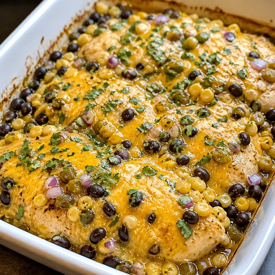Black Bean Chicken Bake — serving inspiration