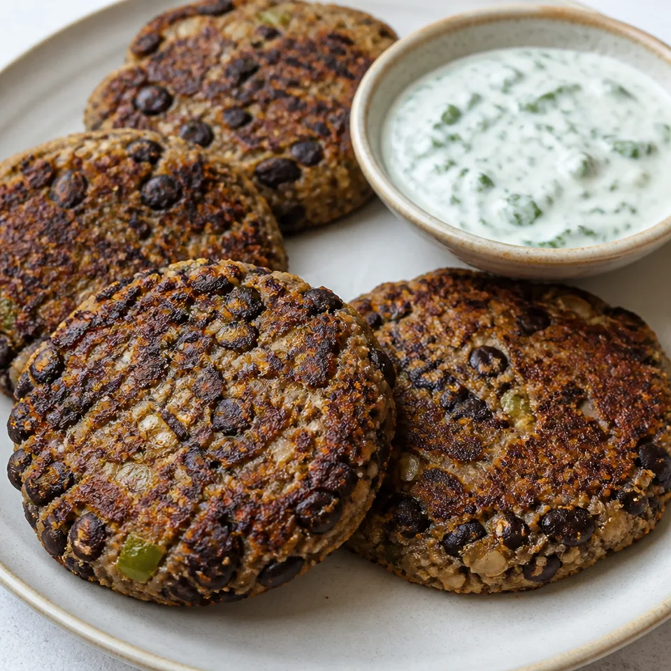 Black Bean Patties — serving inspiration