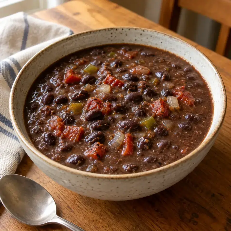 Black Bean Soup — serving inspiration