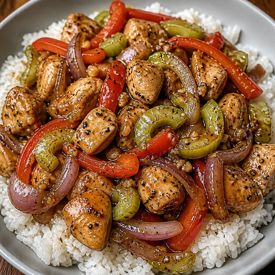 Black Pepper Chicken Stir Fry — serving inspiration