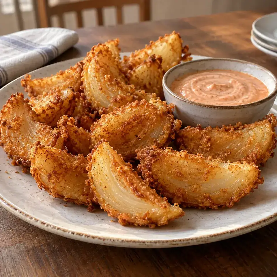 Blooming Onion Bites with Dipping Sauce — serving inspiration