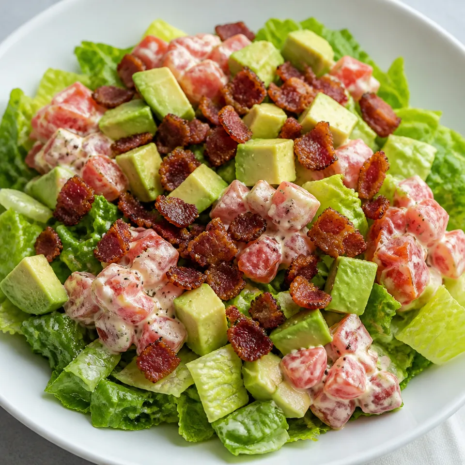 BLT Salad with Avocado — serving inspiration