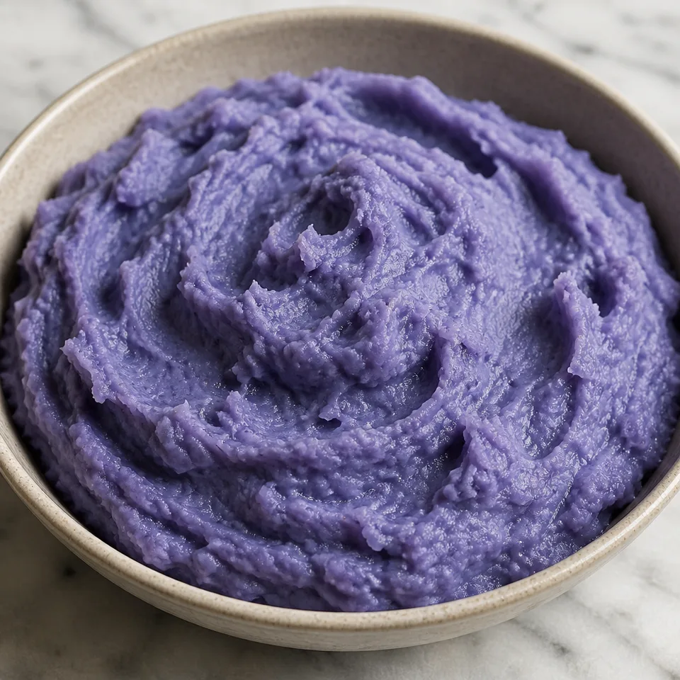 Blue Mashed Potatoes — serving inspiration