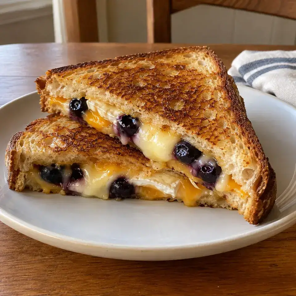 Blueberry Brie Grilled cheese — serving inspiration
