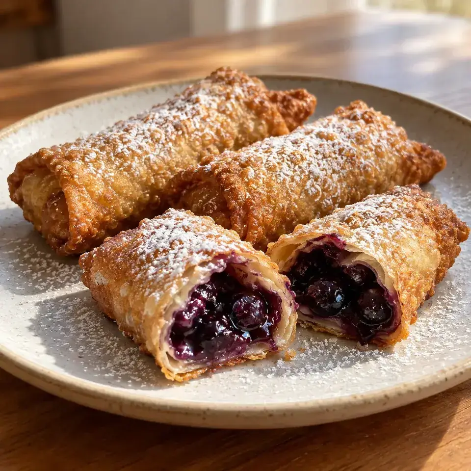 Blueberry Egg Rolls — serving inspiration