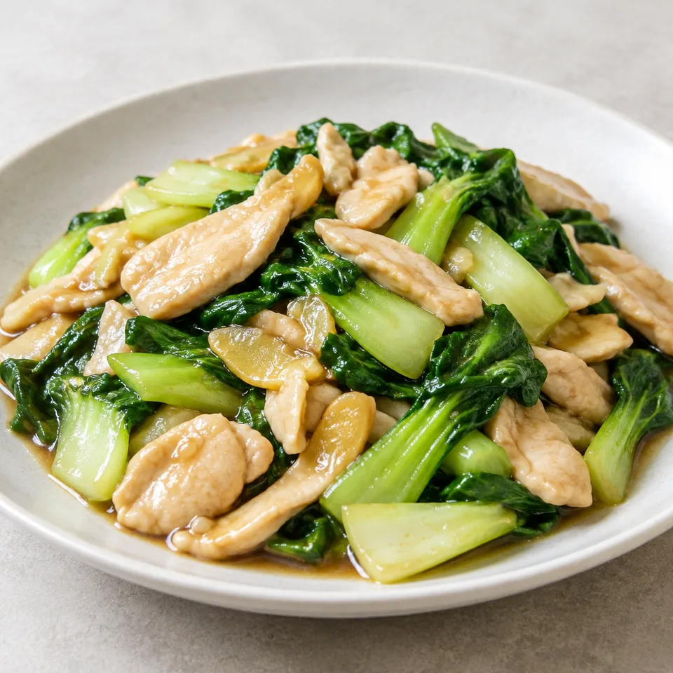 Bok Choy Chicken — serving inspiration