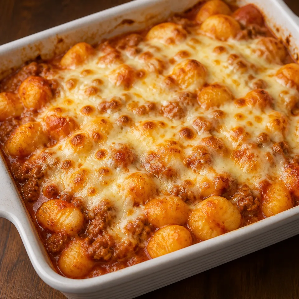 Bolognese baked gnocchi — serving inspiration