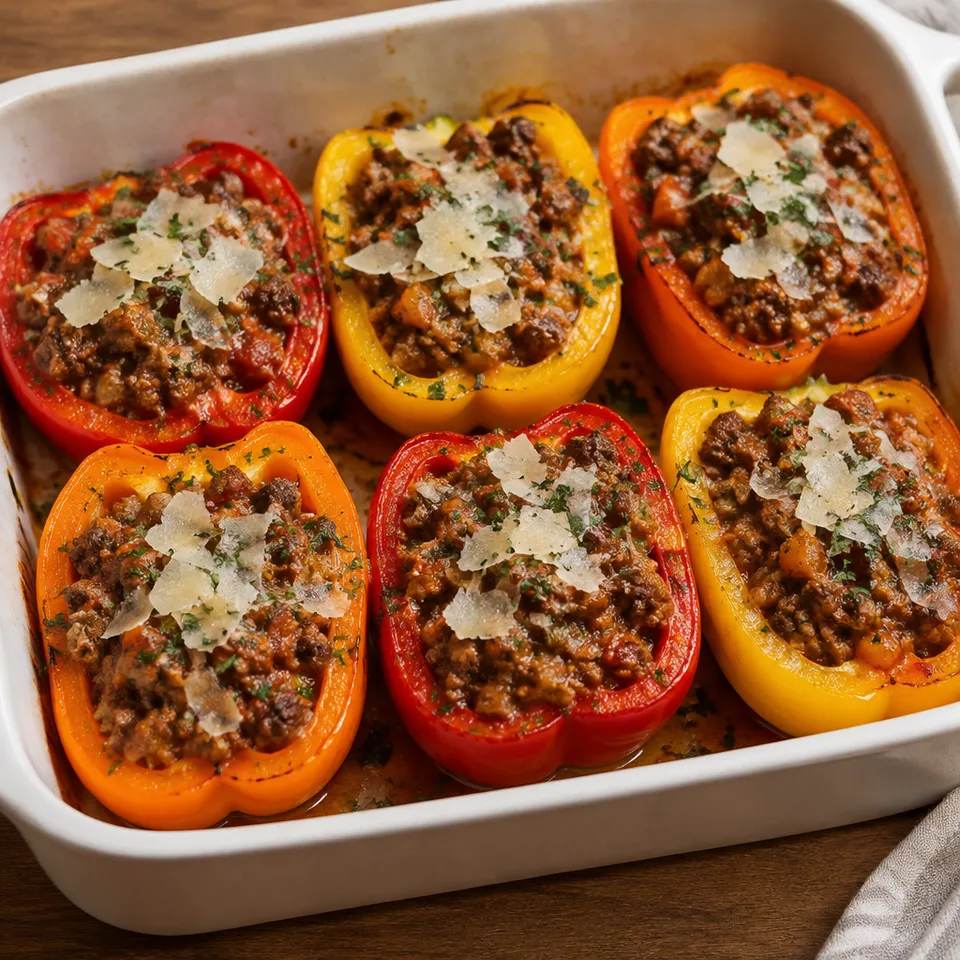 Bolognese Stuffed Peppers — serving inspiration