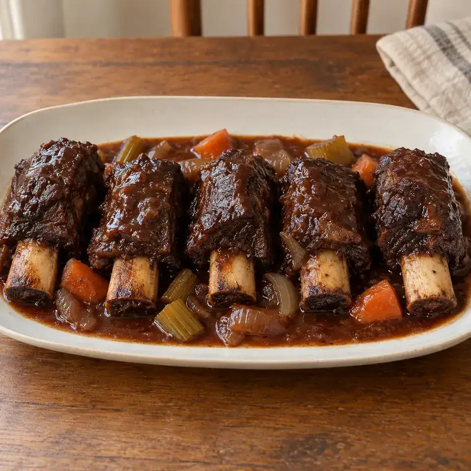 Braised Beef Short Ribs in Red Wine Sauce — serving inspiration