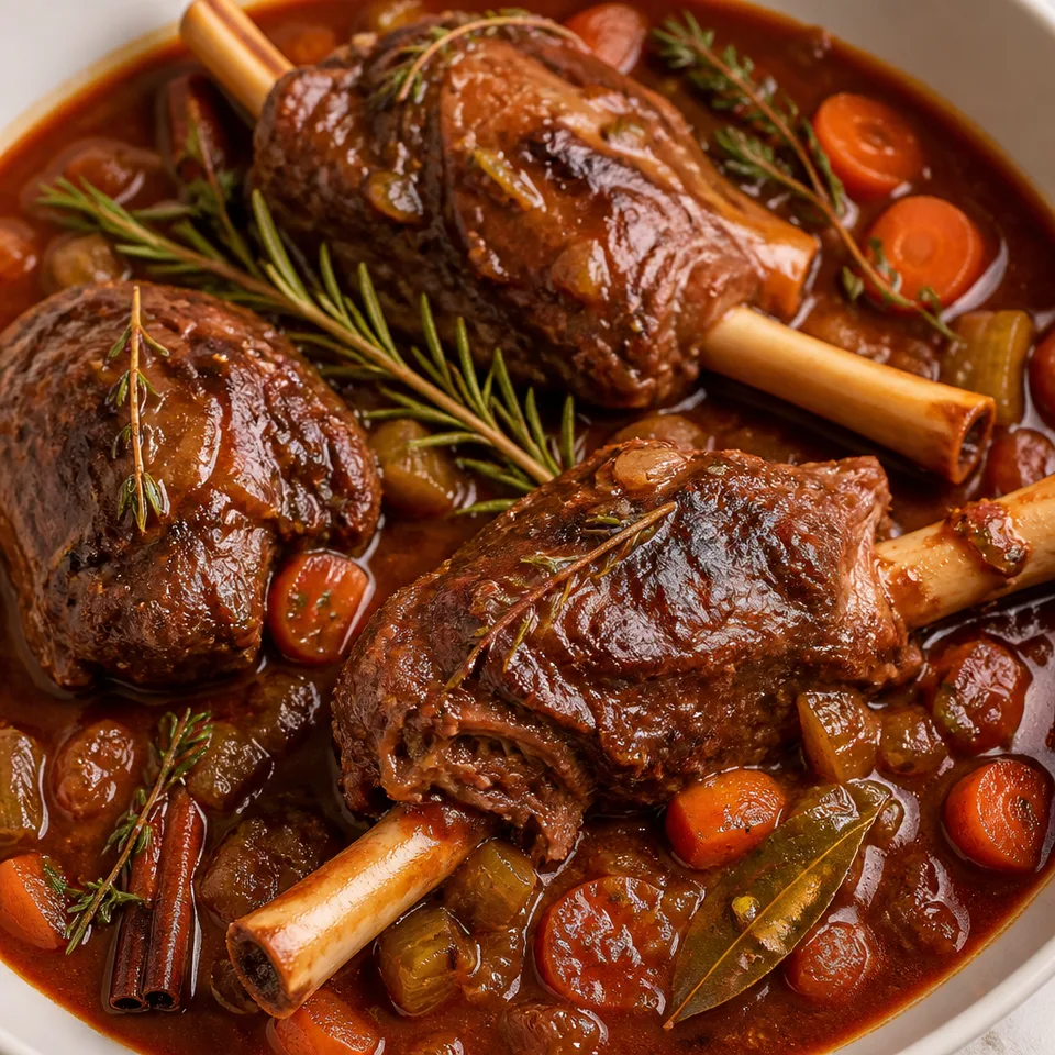 Braised Lamb Shanks — serving inspiration