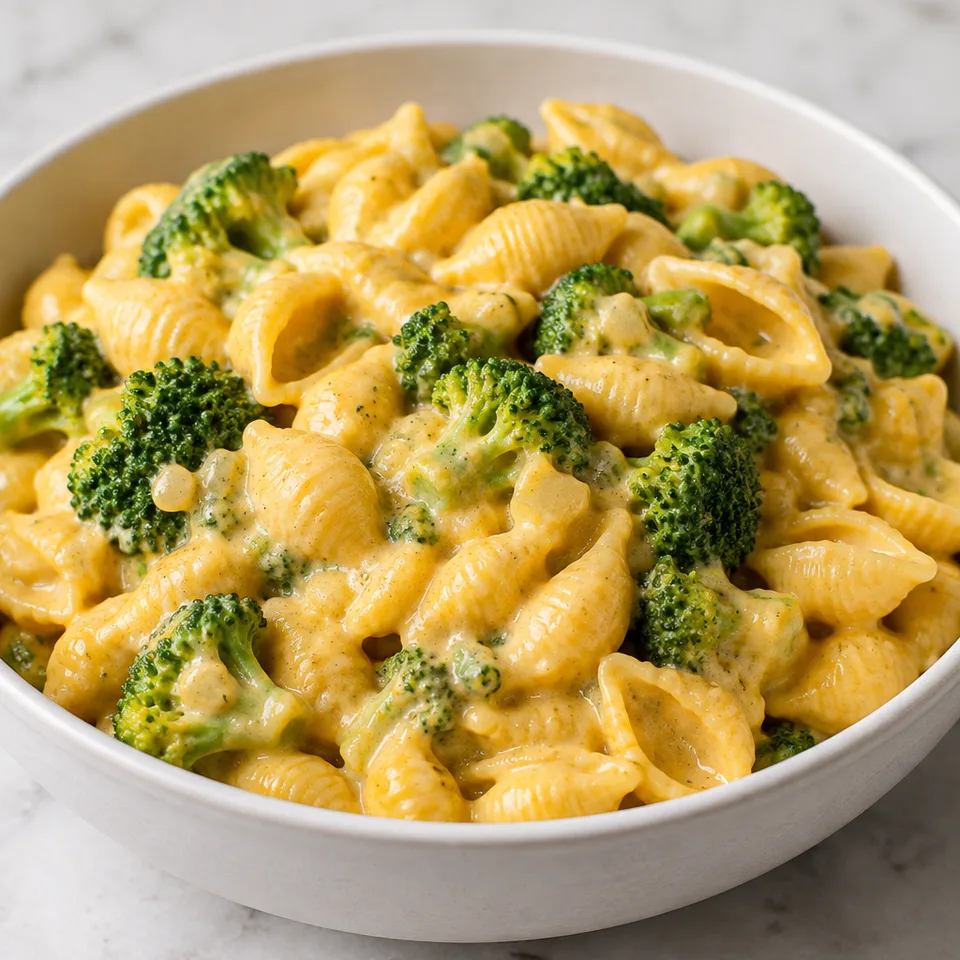 Broccoli Shells and Cheese — serving inspiration