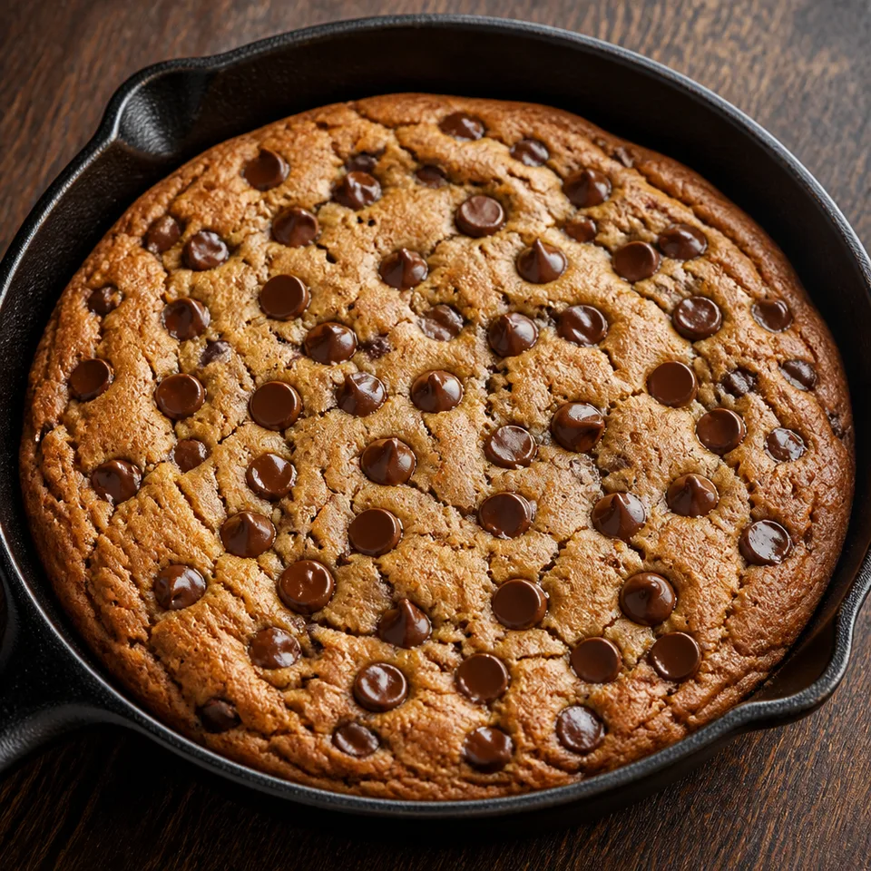 Brown Butter Chocolate Chip Skillet Cookie — serving inspiration