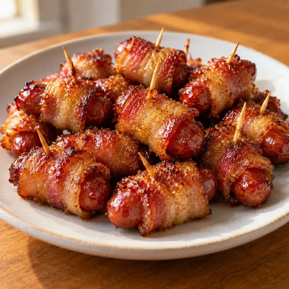 Brown Sugar Bacon Wrapped Smokies — serving inspiration