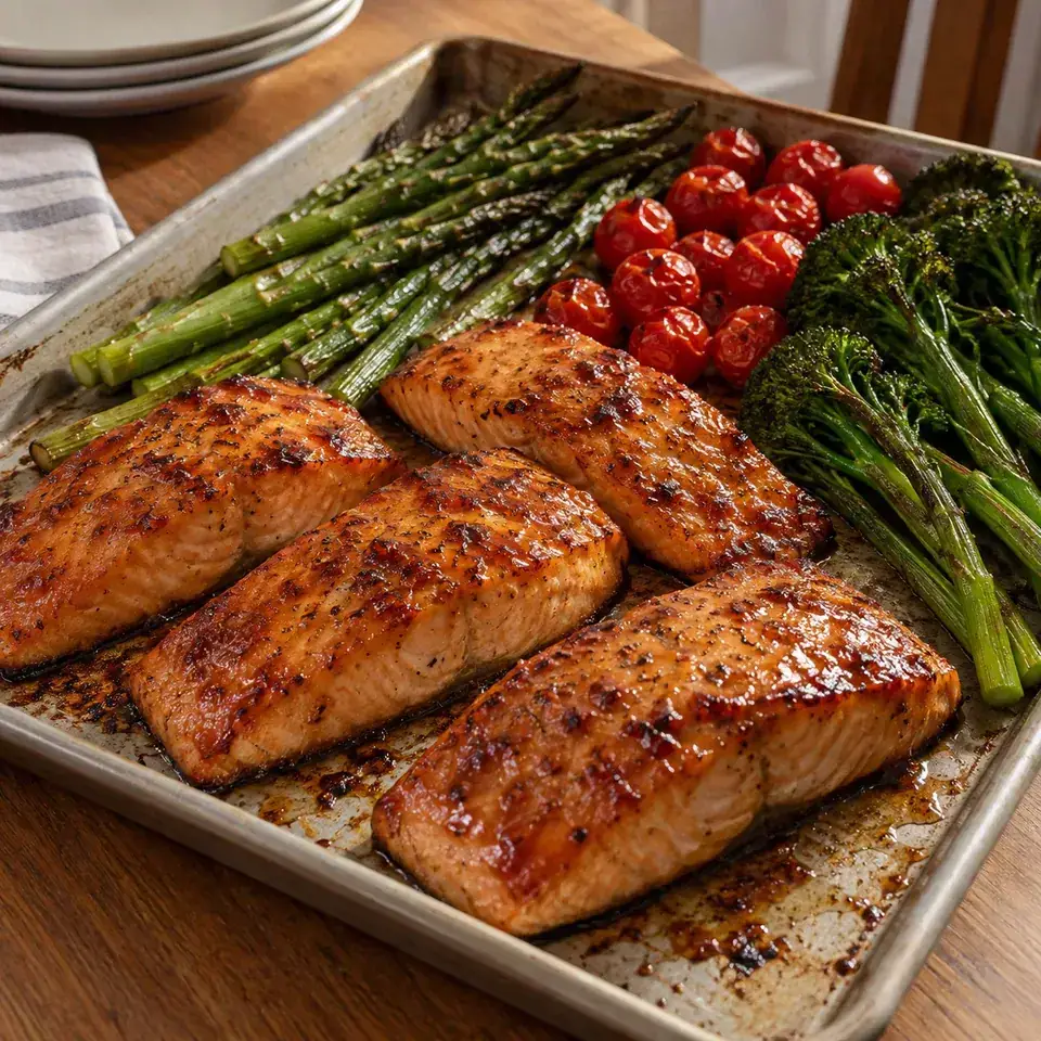 Brown Sugar Broiled Salmon — serving inspiration