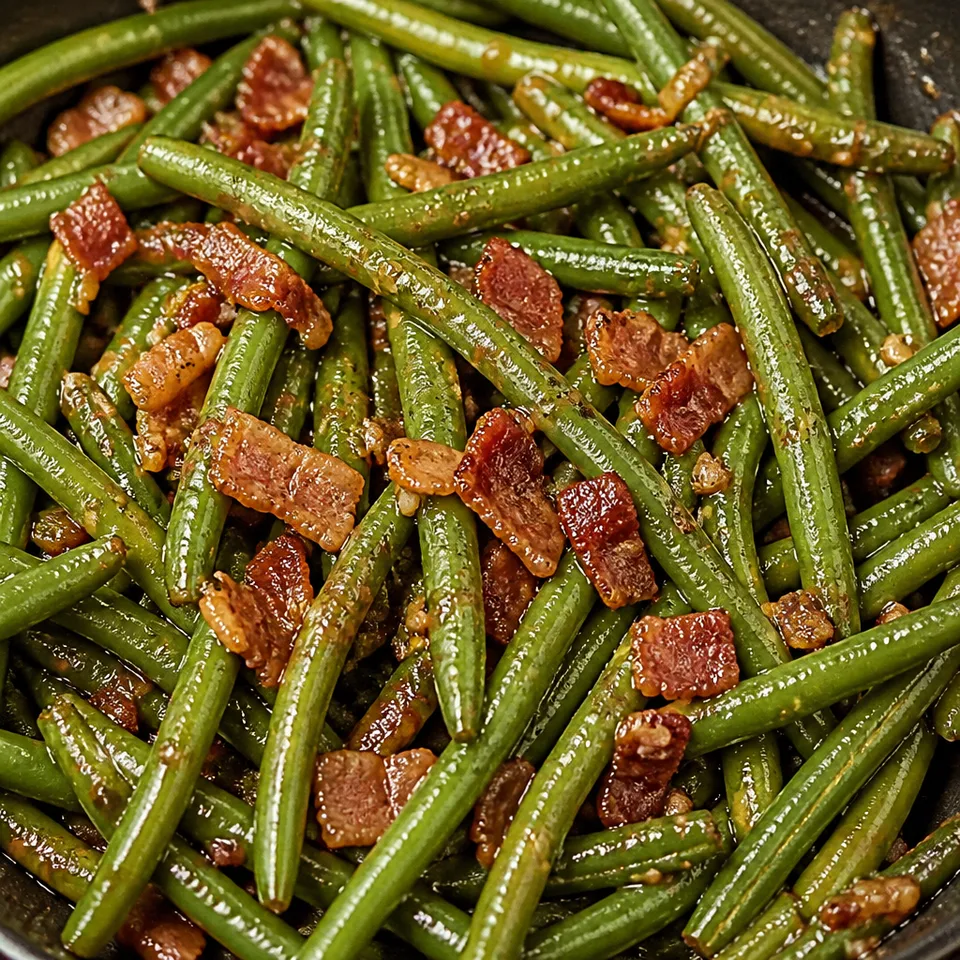 Brown Sugar Green Beans with Bacon — serving inspiration