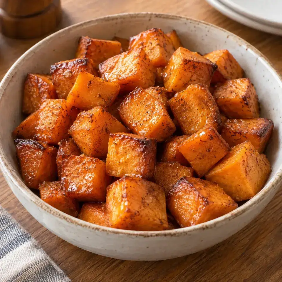 Brown Sugar Roasted Sweet Potatoes — serving inspiration