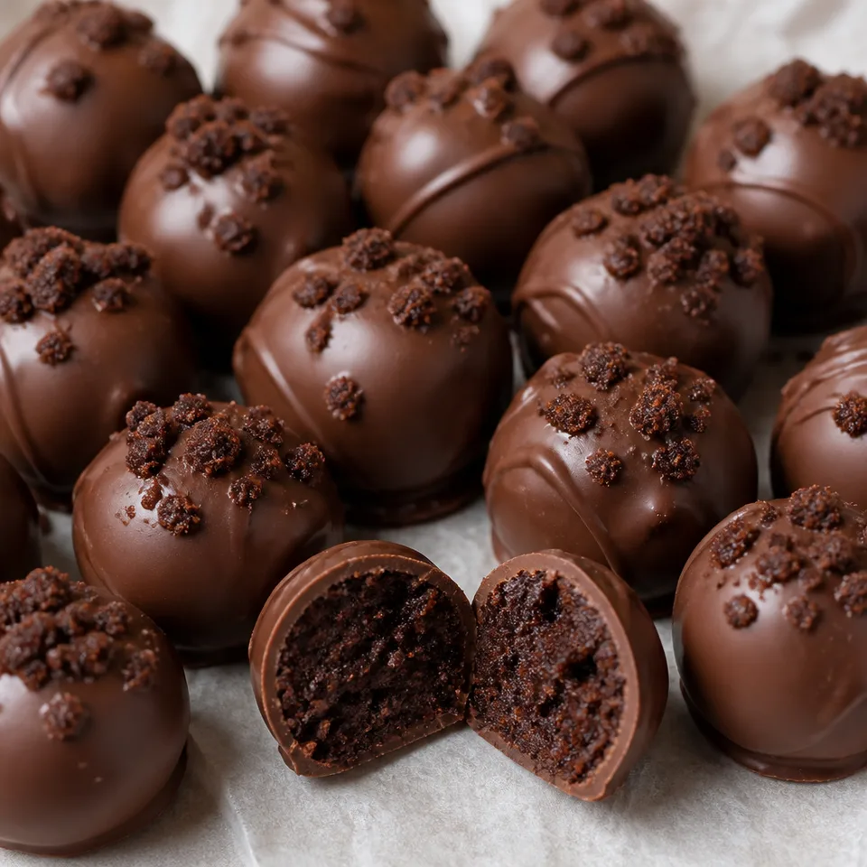 Brownie Truffles — serving inspiration