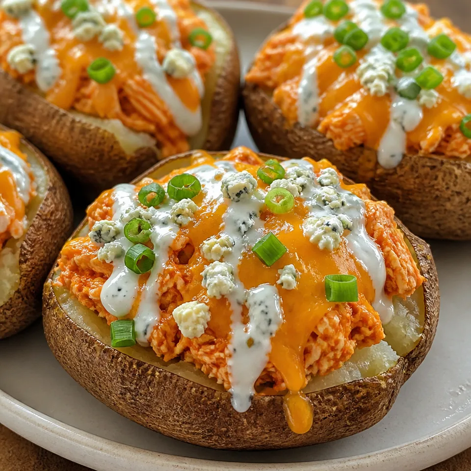Buffalo Chicken Baked Potatoes — serving inspiration