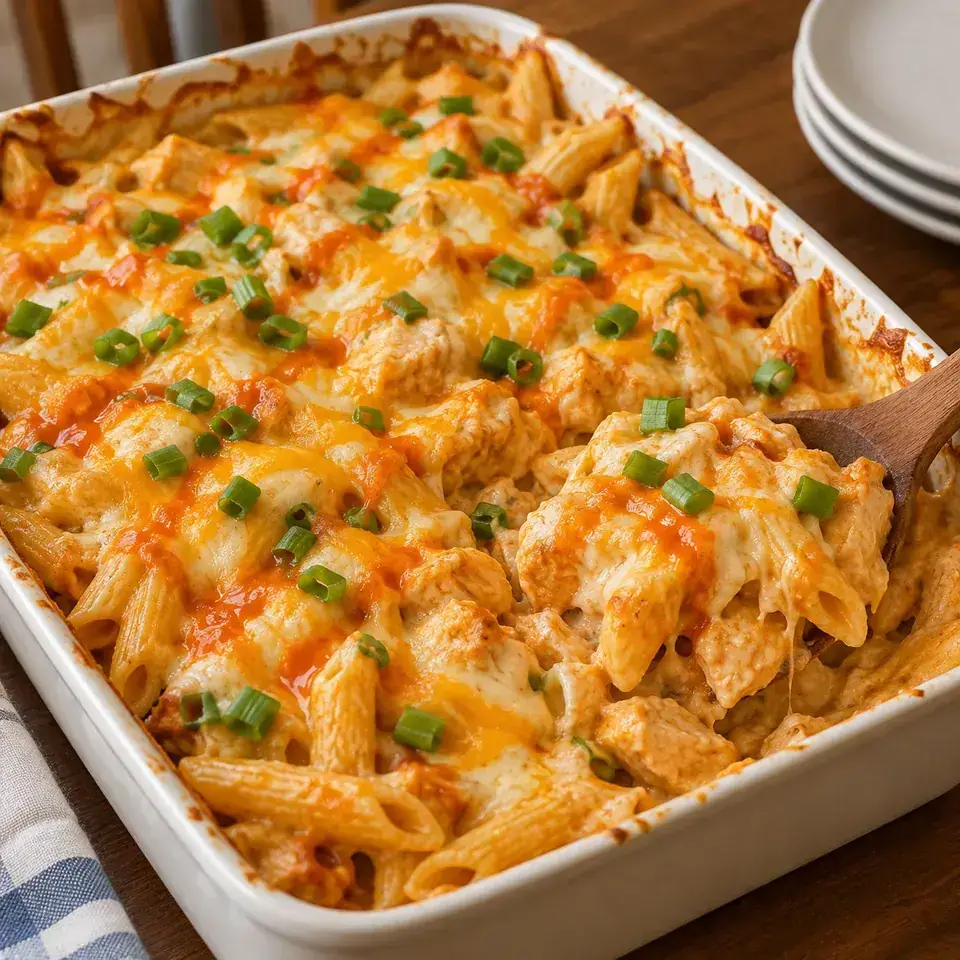 Buffalo Chicken Pasta — serving inspiration