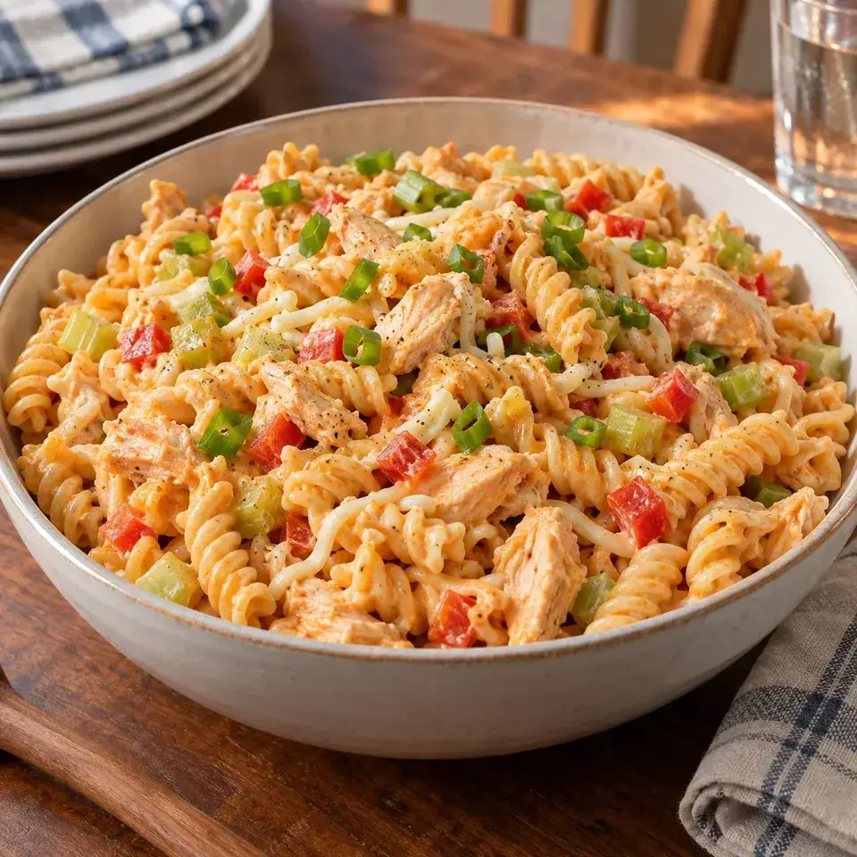 Buffalo Chicken Pasta Salad — serving inspiration