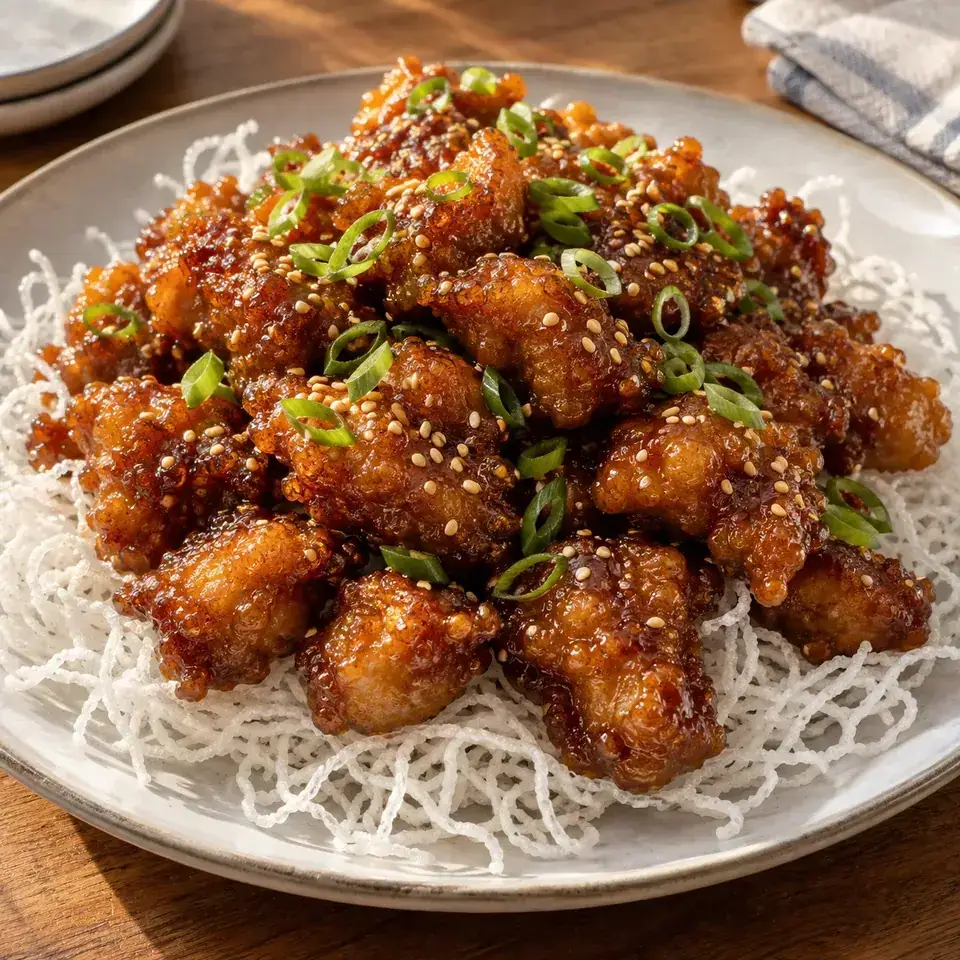 Built-to-last CRISPY Honey Chicken — serving inspiration
