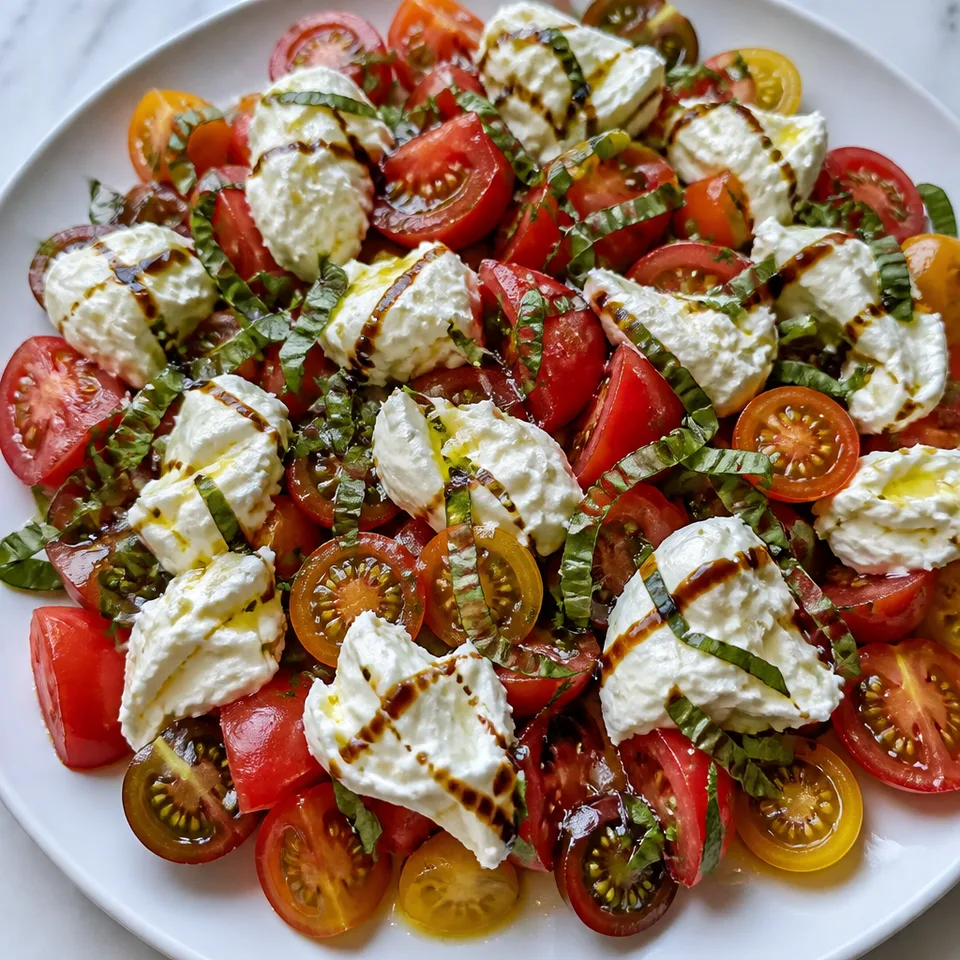 Burrata Caprese Salad — serving inspiration
