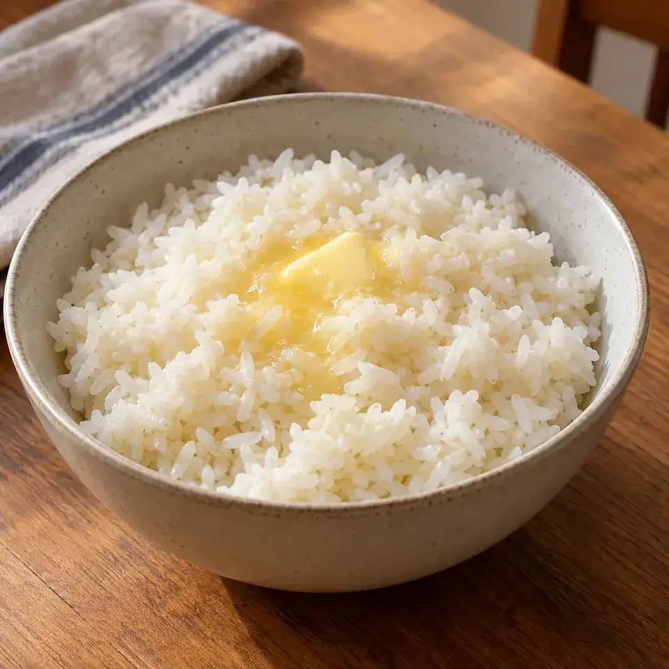 Buttered rice — serving inspiration