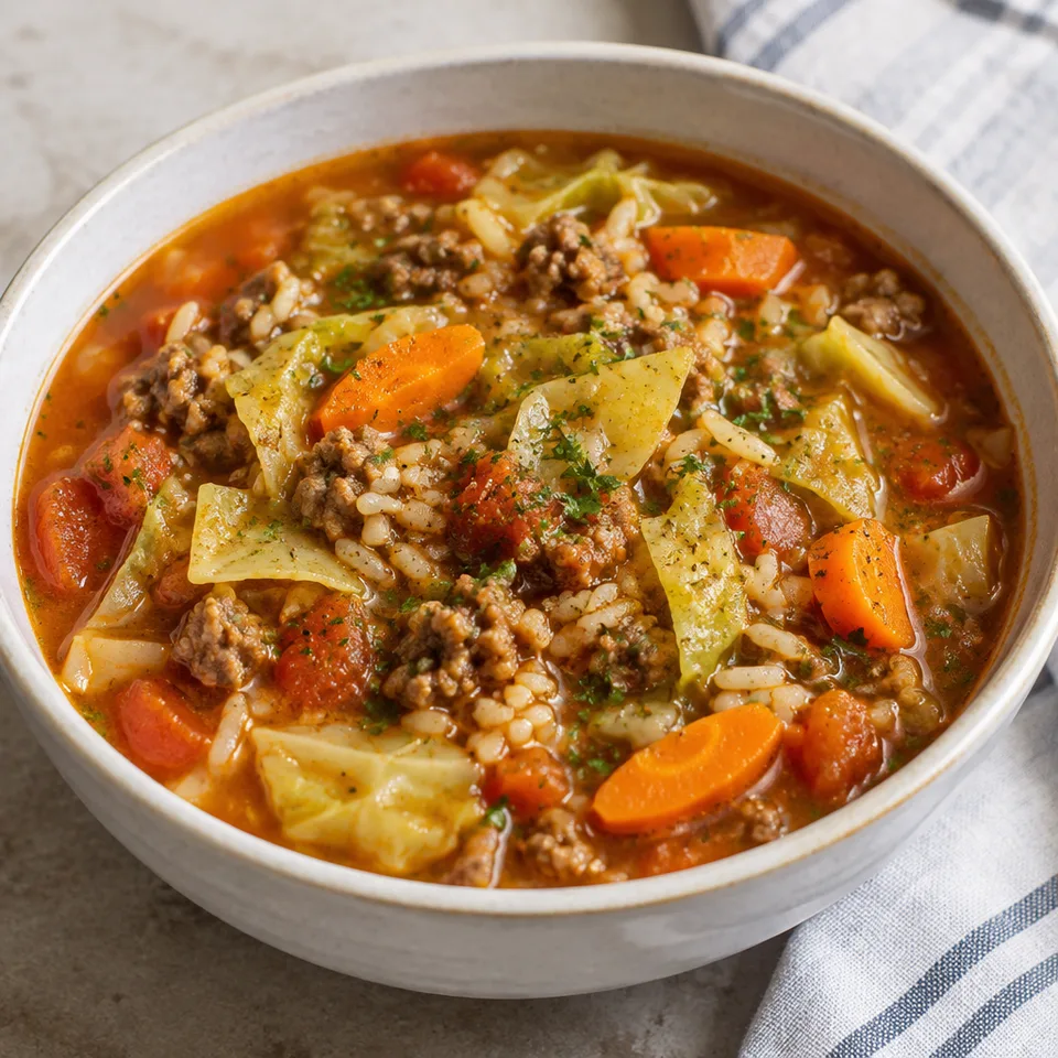 Cabbage Roll Soup — serving inspiration