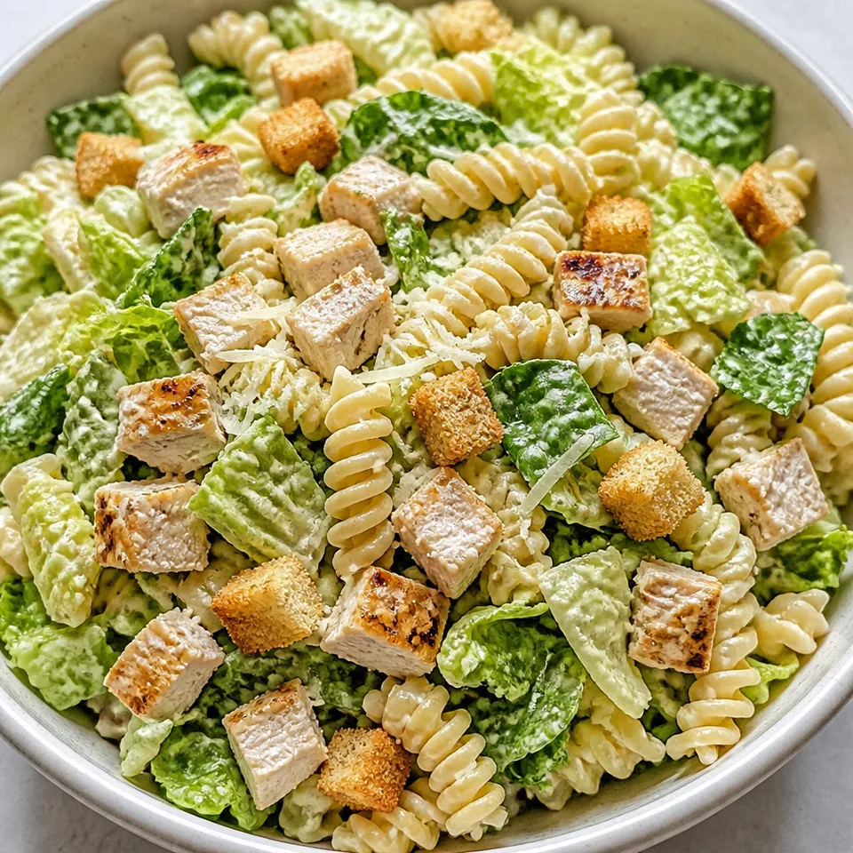 Caesar Pasta Salad Recipe — serving inspiration