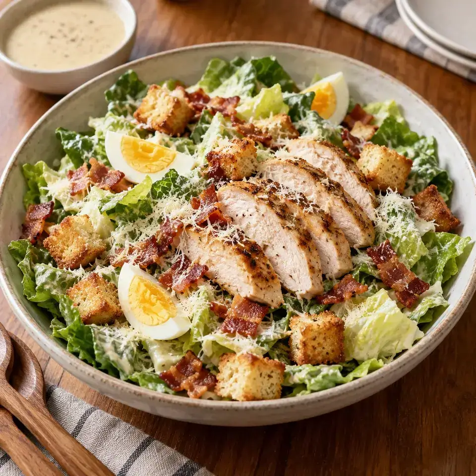 Caesar Salad - with homemade Caesar Salad Dressing — serving inspiration