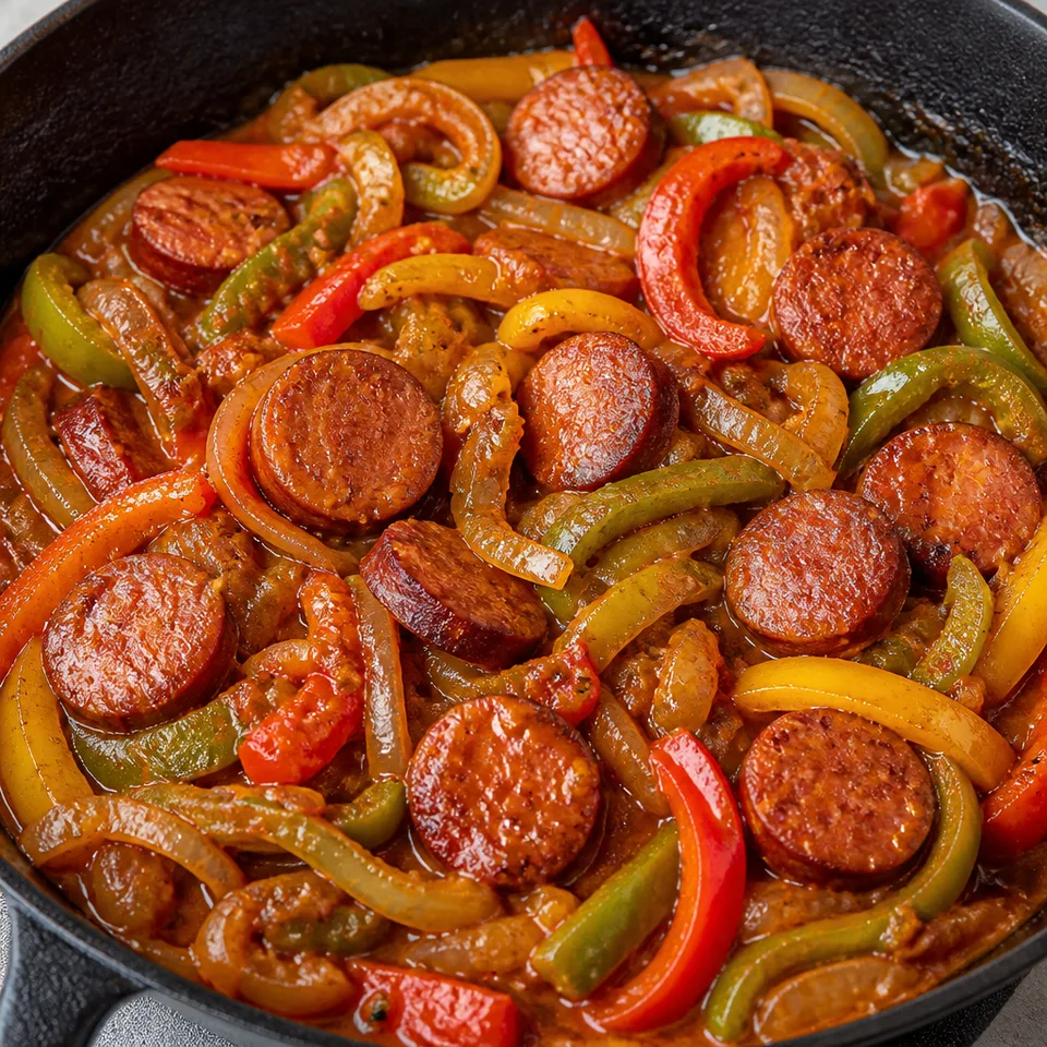 Cajun Sausage and Pepper Skillet — serving inspiration