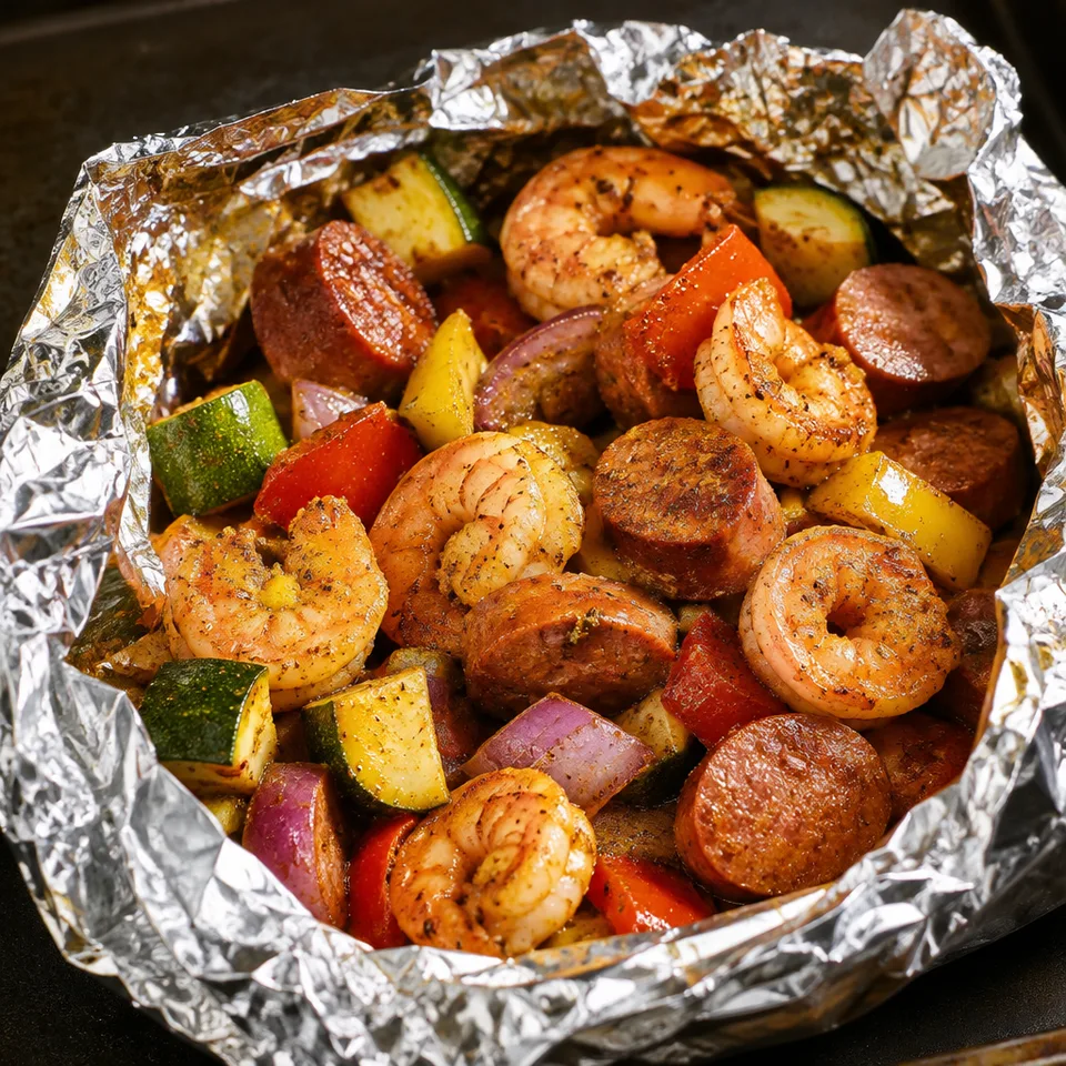 Cajun Shrimp Foil Packs — serving inspiration