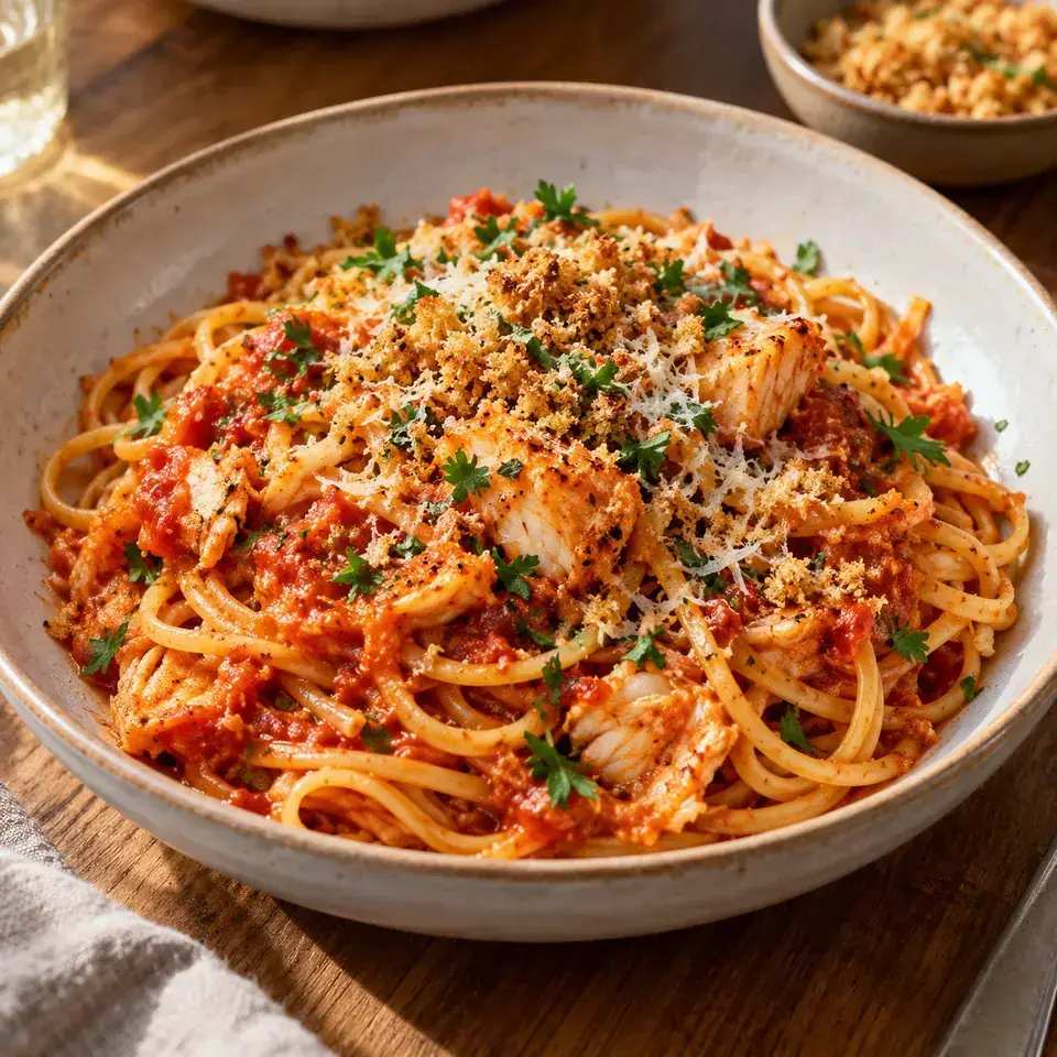 Calabrian Fish Ragu — serving inspiration