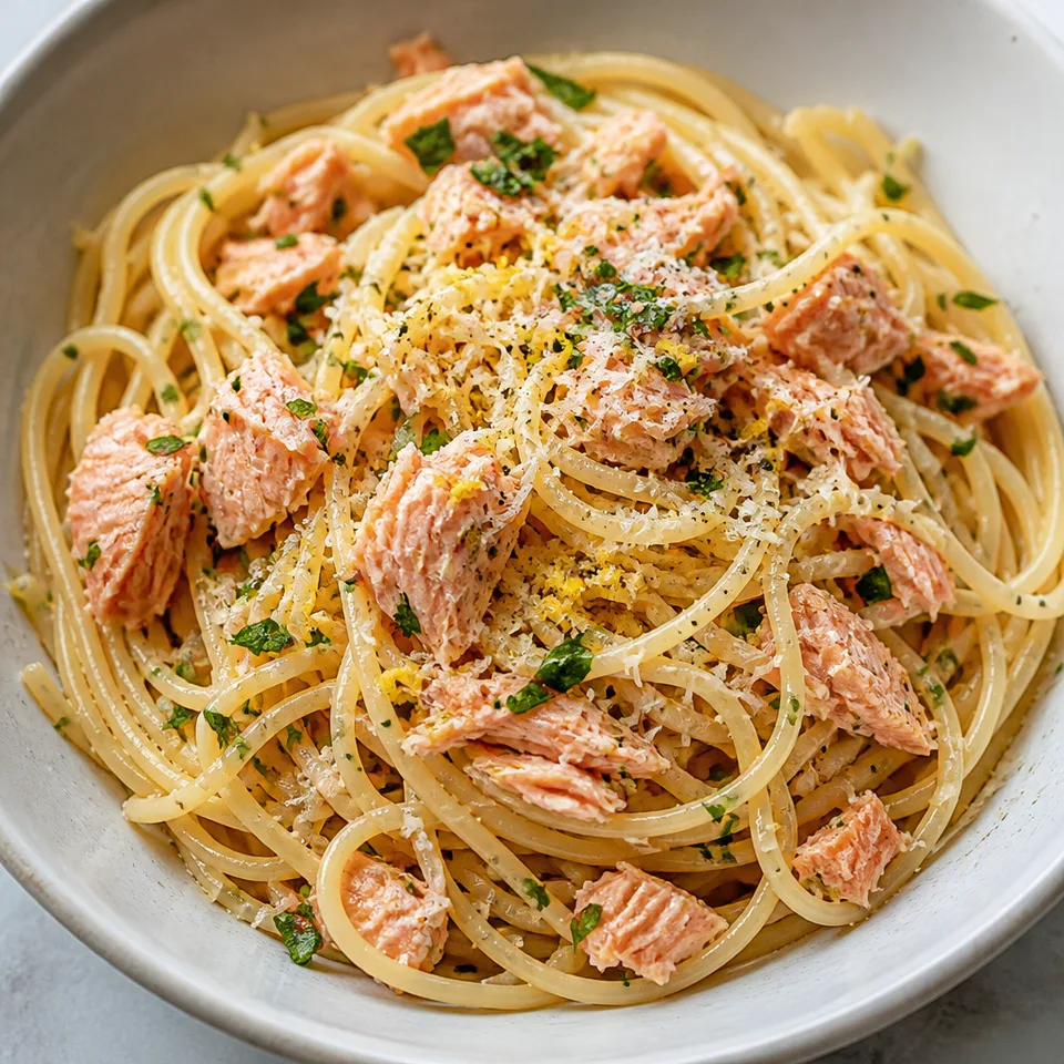 Canned Salmon Pasta — serving inspiration