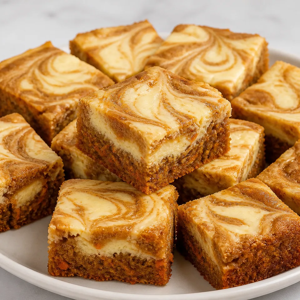 Carrot Cake Cheesecake Bars — serving inspiration