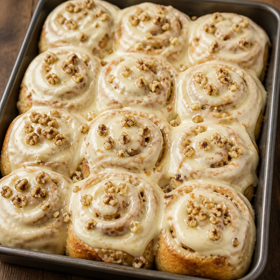 Carrot Cake Cinnamon Rolls — serving inspiration