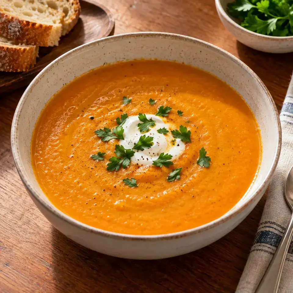 Carrot Soup — serving inspiration