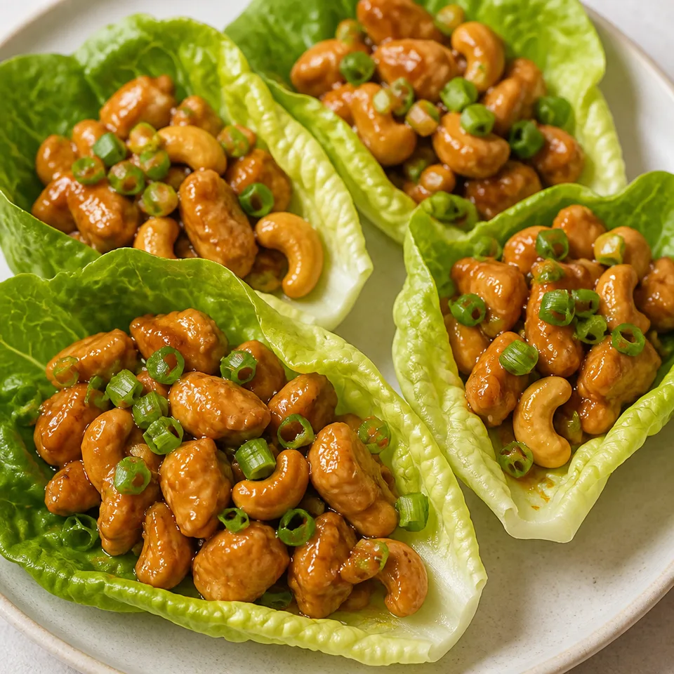Cashew Chicken Lettuce Wraps — serving inspiration