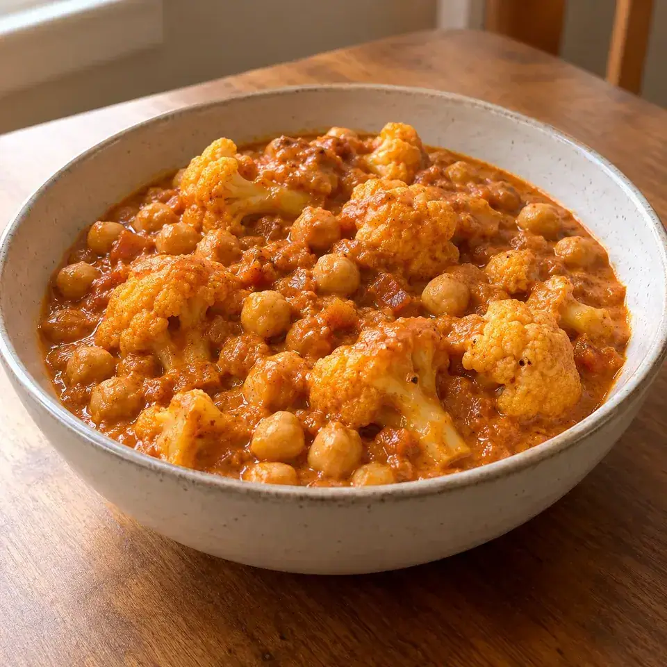 Cauliflower and Chickpea Masala — serving inspiration
